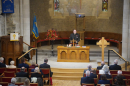 Rev. Fergus Cook welcomes everyone