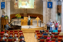 “Hallelujah” sung by Phillipa Wood, supported by the Choir and accompanied by Donald Cameron
