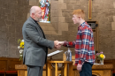 Rev Fergus Cook welcomes Sam