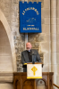 Rev Fergus Cook delivers his sermon