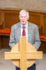 Brian Duffin reads the intimations and welcomes Martin Pearce