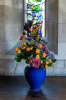 Flower arrangement in the vestibule