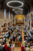 The choir stand to sing
