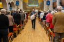 Rev Fergus Cook introduces Mabel to the Congregation
