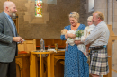 Rev Fergus Cook with the McPherson family