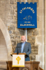 Rev Fergus Cook delivers his sermon